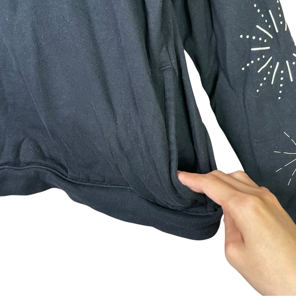 Disney World Hoodie 1X 100th Anniversary Mickey & Friends Black Zip Up Embroided - Picture 7 of 11